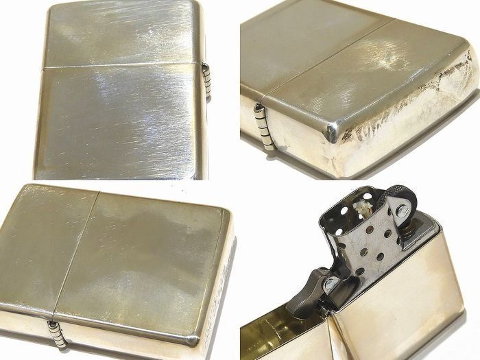 美品 ZIPPO 2000年 STERLING シルバー製  ジッポー オイルライター 鏡面 ヴィンテージ スターリングシルバー 8B