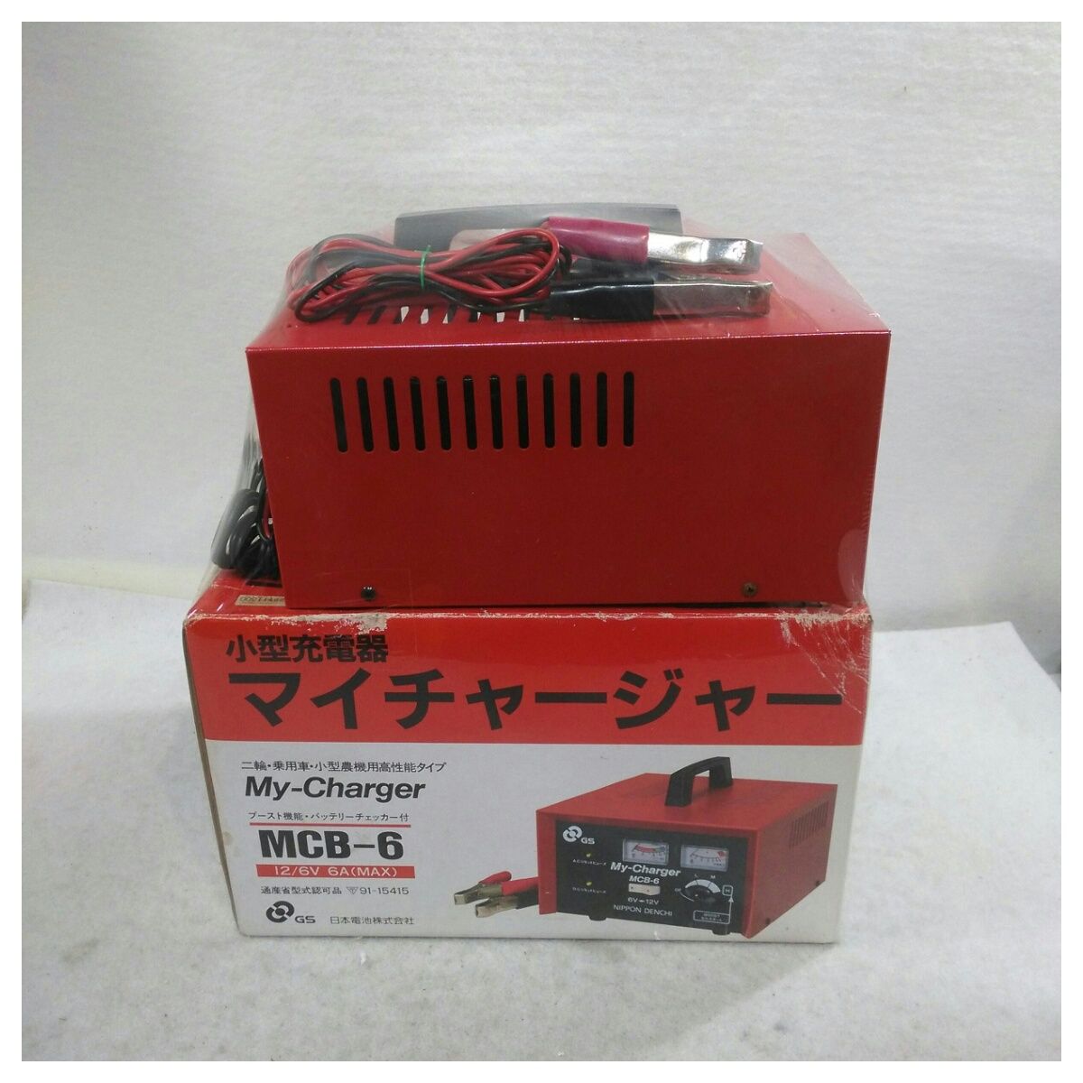 【中古】日本電池 GS小型充電器 マイチャージャー MCB-6 レッド系 中古】日本電池 GS小型充電器 マイチャージャー MCB-6 レッド系 - メルカリ