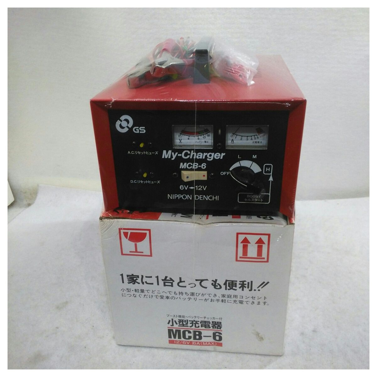 【中古】日本電池 GS小型充電器 マイチャージャー MCB-6 レッド系 中古】日本電池 GS小型充電器 マイチャージャー MCB-6 レッド系 - メルカリ