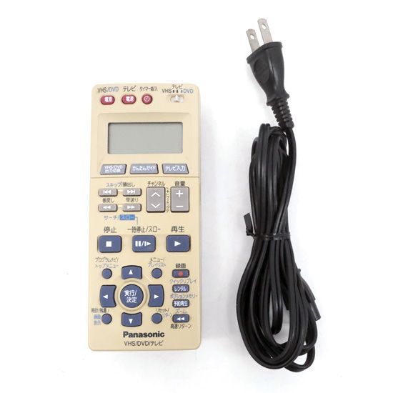 bn:15] Panasonic DVDプレーヤー一体型ビデオデッキ NV-VP51S リモコン