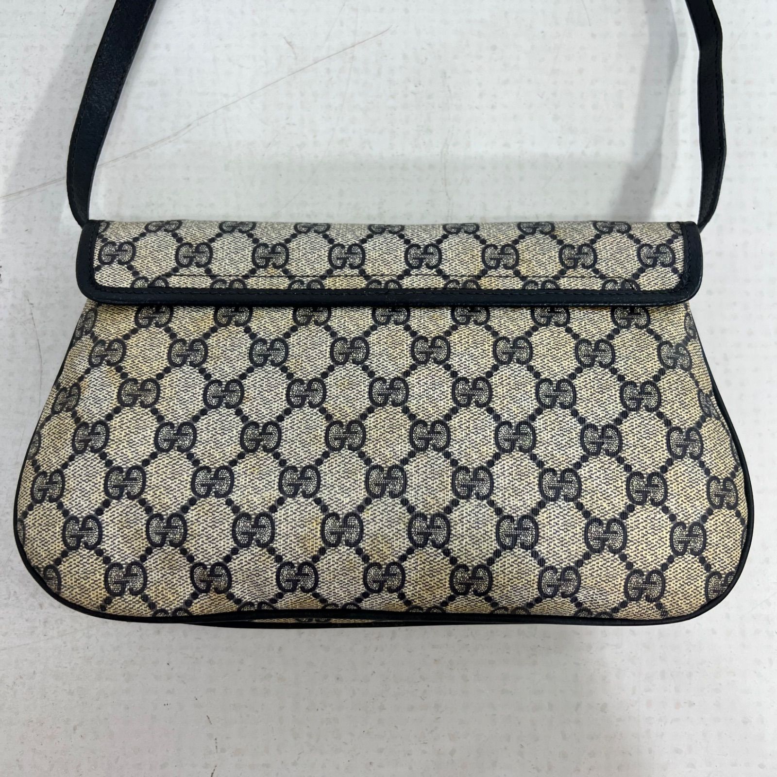 ヴィンテージ風】GUCCI オールドグッチ シェリーライン GG柄 レザー