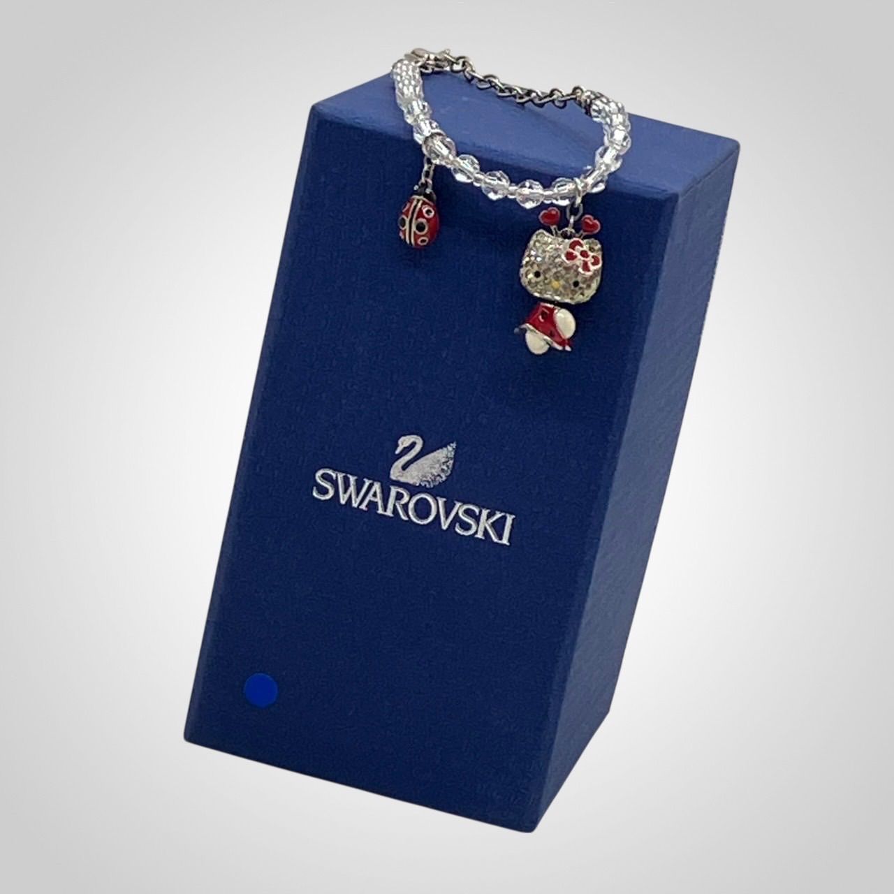 SWAROVSKI スワロフスキー キティ ブレスレット てんとう虫チャーム付