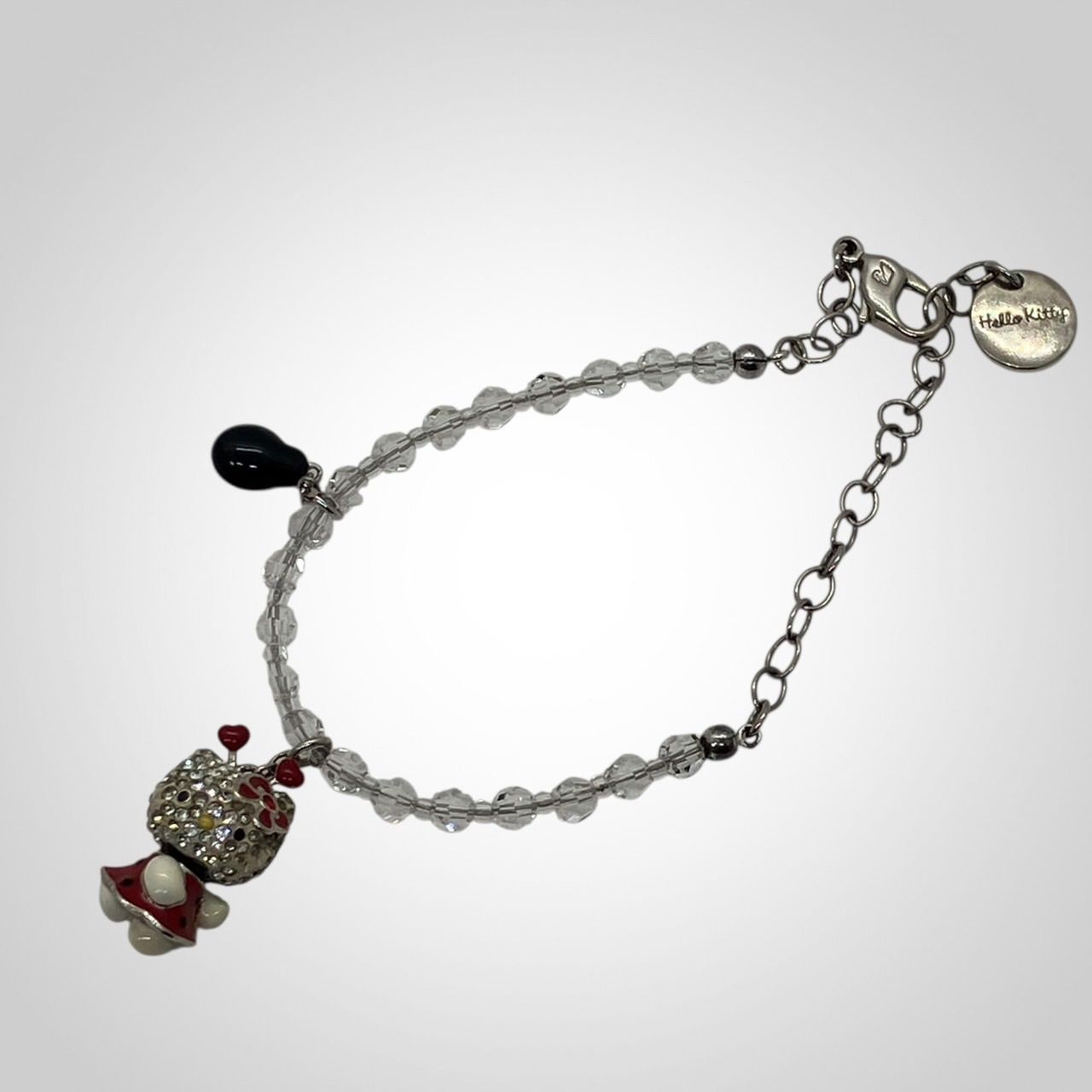 SWAROVSKI スワロフスキー キティ ブレスレット てんとう虫チャーム付