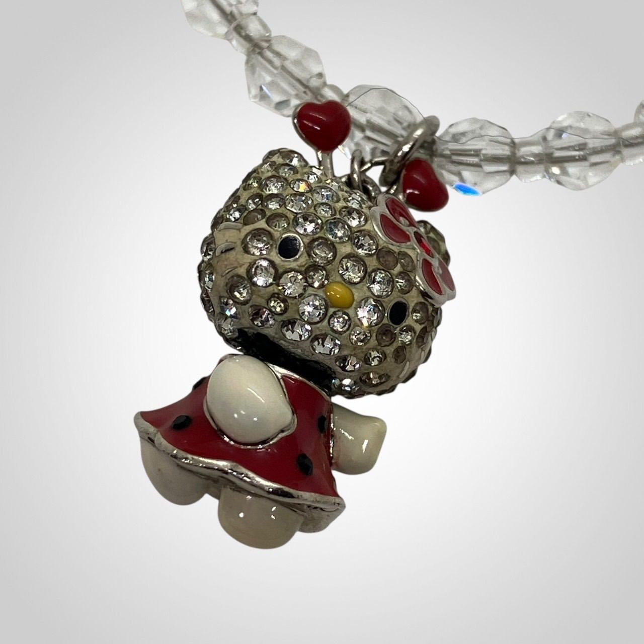SWAROVSKI スワロフスキー キティ ブレスレット てんとう虫チャーム付