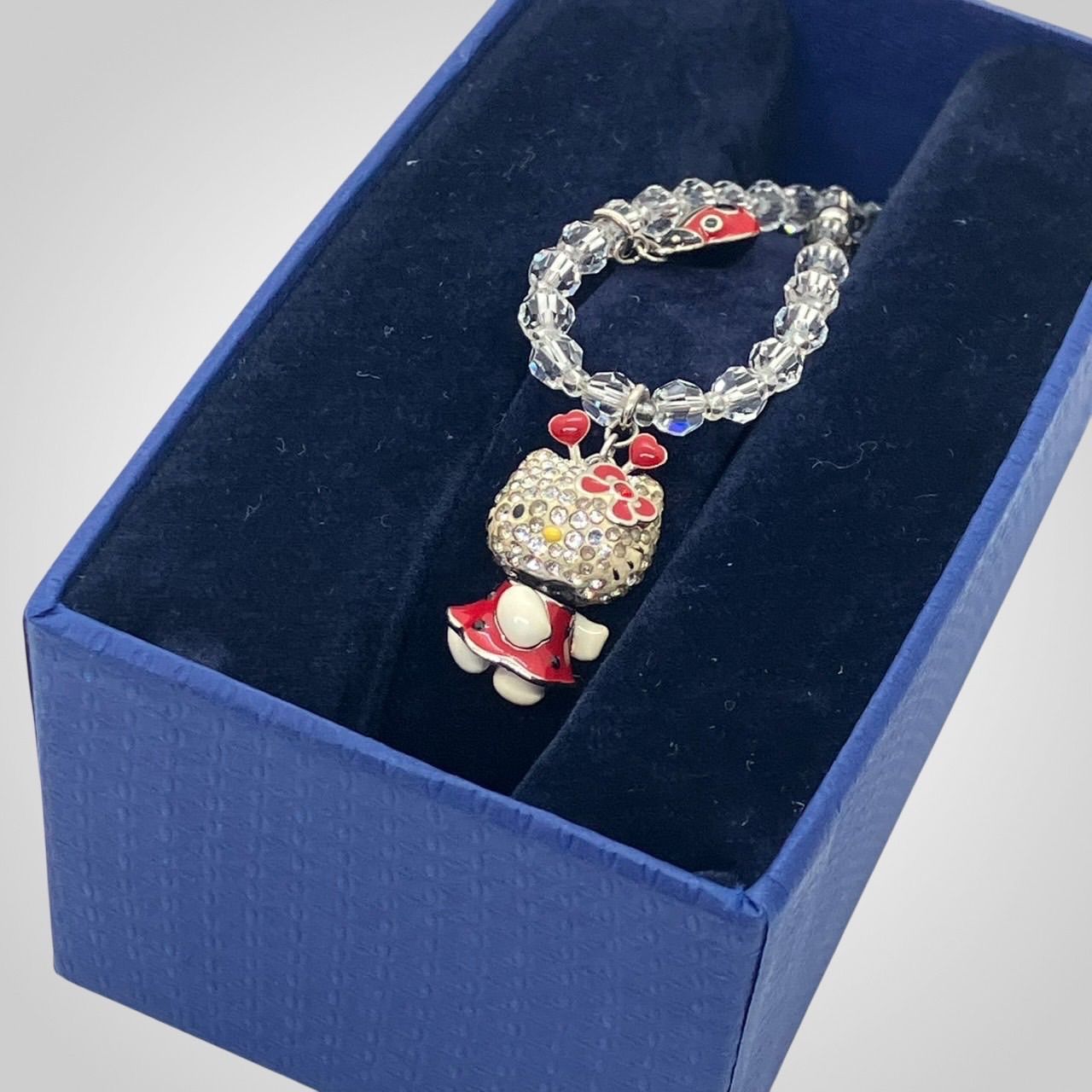 SWAROVSKI スワロフスキー キティ ブレスレット てんとう虫チャーム付