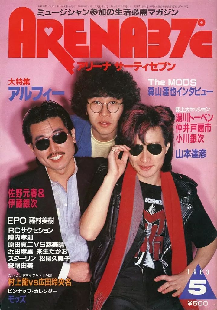 中古】ARENA37℃ 付録付)ARENA37°C 1983年5月号 No.8 アリーナ サーティ