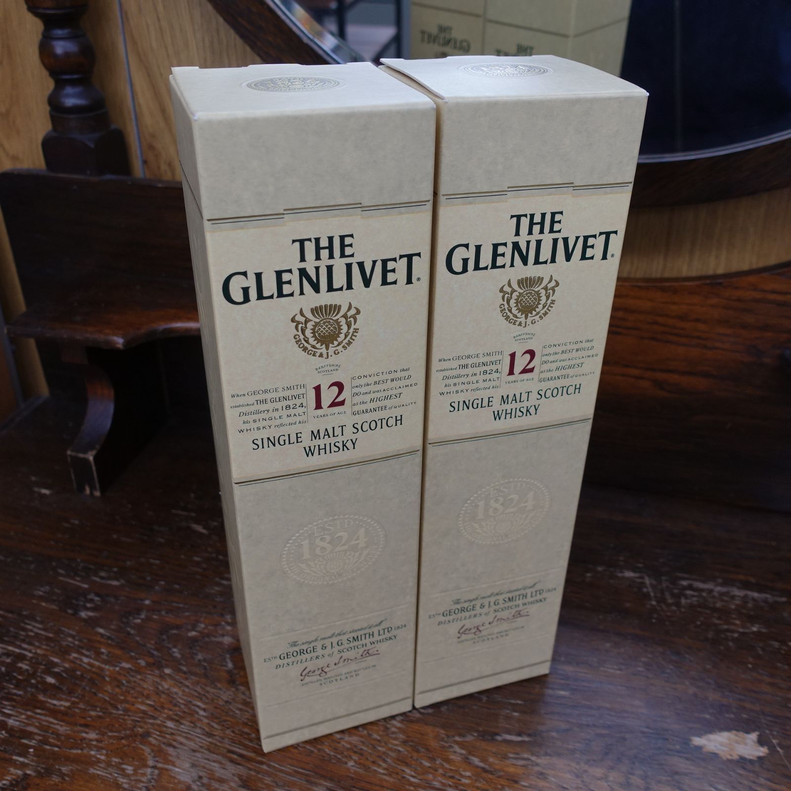 未開栓 グレンリベット12年 2本 シングルモルト ウイスキー - メルカリ
