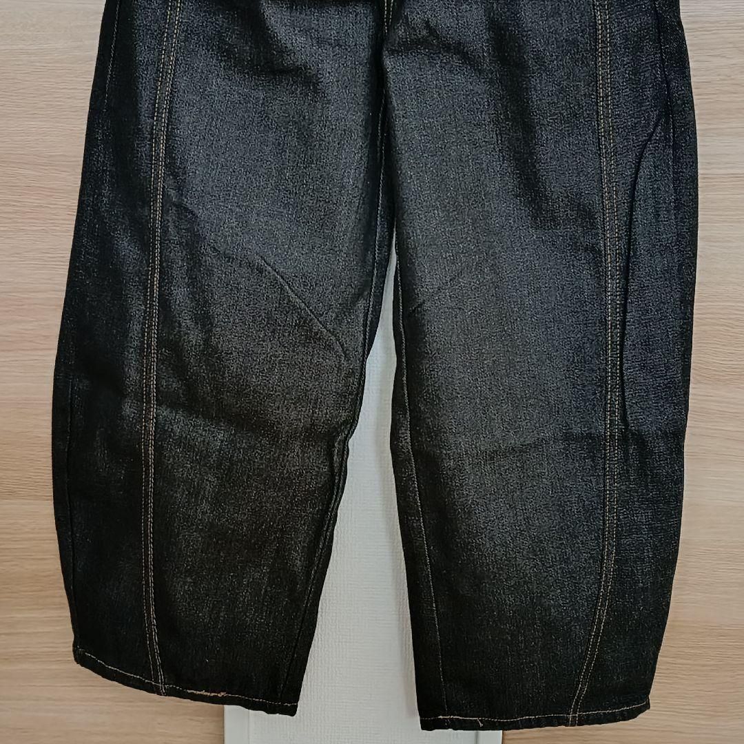 トレンド】極太 バギーデニム ブラック Y2K ストリート 韓国 - メルカリ