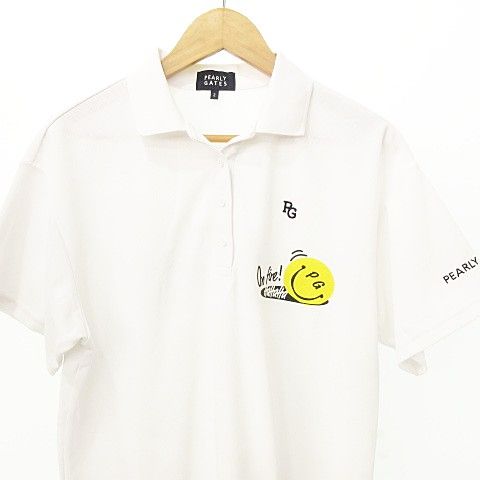 パーリーゲイツ PEARLY GATES 美品 半袖 ポロシャツ ゴルフ ウエア