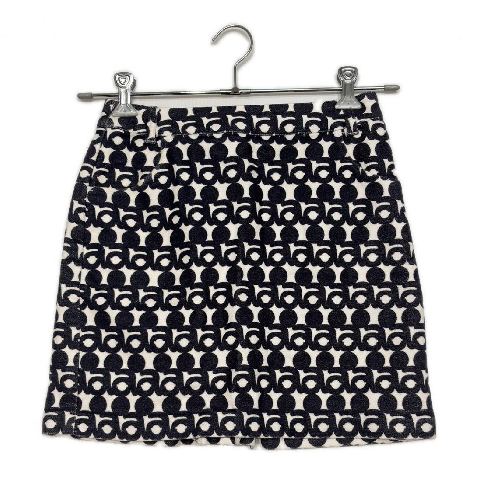 中古 レディース アルチビオ archivio スカート 36(S) 紺×白 微起毛