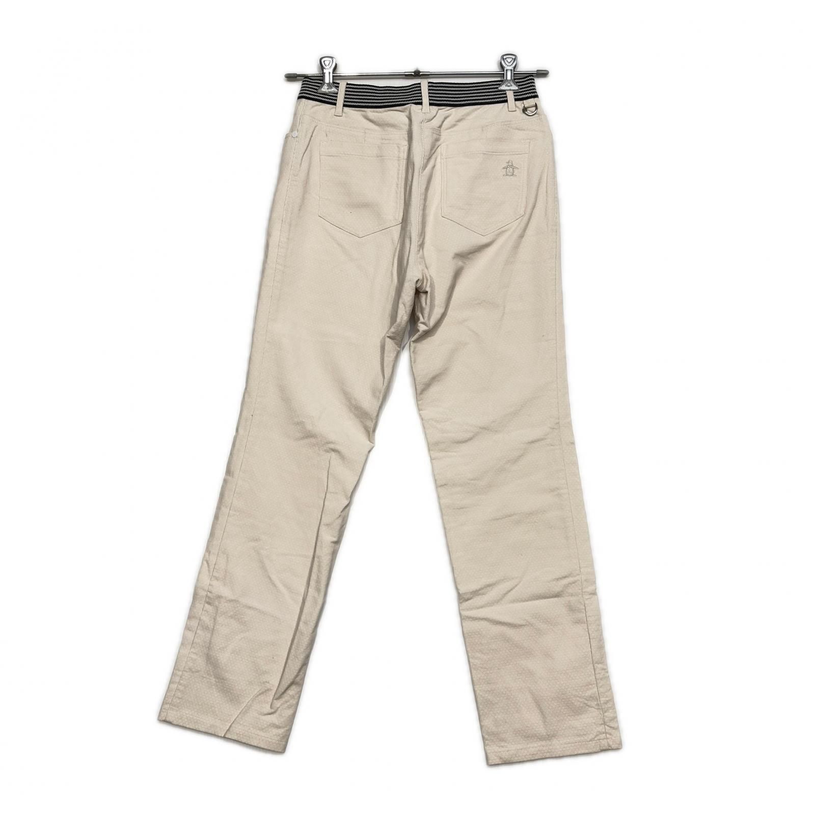 中古 レディース マンシングウェア Munsing wear パンツ L 白 ホワイト 起毛素材