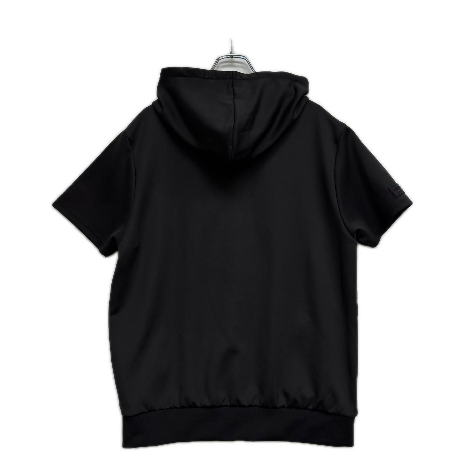 中古 メンズ パーカー 3L ブラック ドゥーカス DOCUS 半袖フーディ