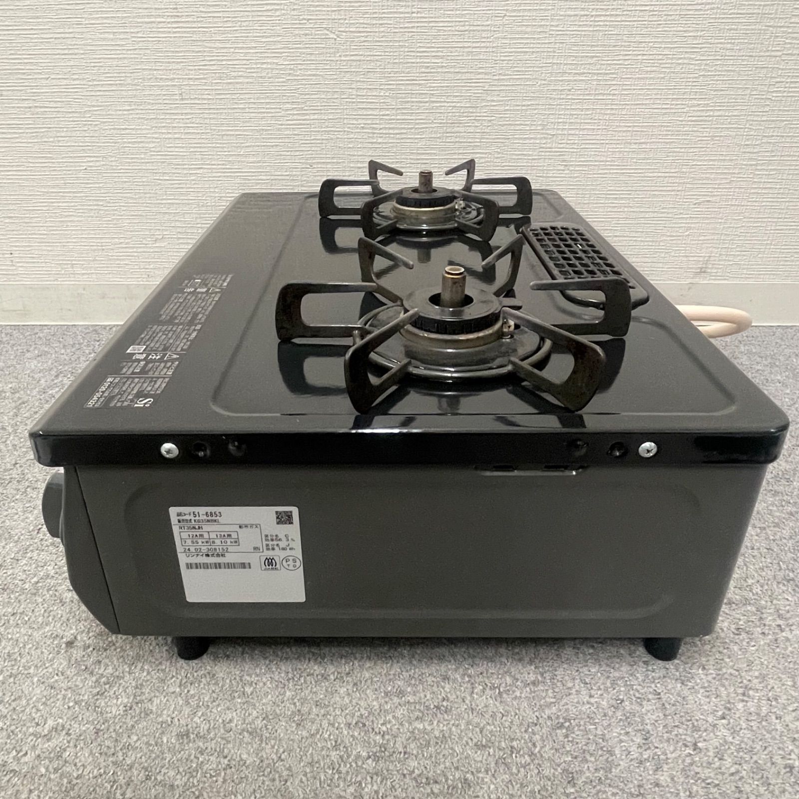 NPA】2024年製 Rinnai リンナイ 都市ガス用 ガスコンロ KG35NBKL 