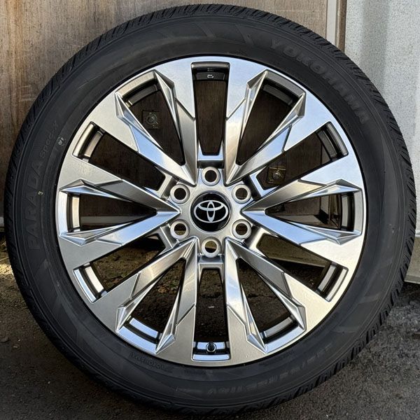 展示品特価 純正インチアップ 新品 22インチ ランクル 300 250 レクサス LX600 YOKOHAMA PARADA SPEC-X 285/45R22 タイヤホイール 4本 9J+60 LC250 LC300 ZX GR VX GX AX モデリスタ 165,000円
