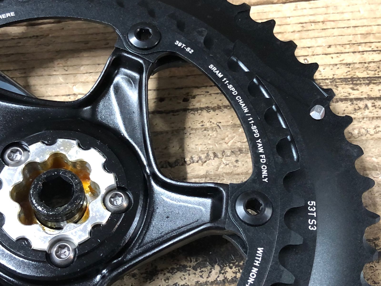 JS277 スラム SRAM FORCE 22 カーボン クランクセット 175mm BB30 