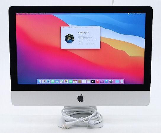 Apple iMac 21.5インチ 2017 Core i5-7360U 2.3GHz 8GB 1TB(HDD) 21.5