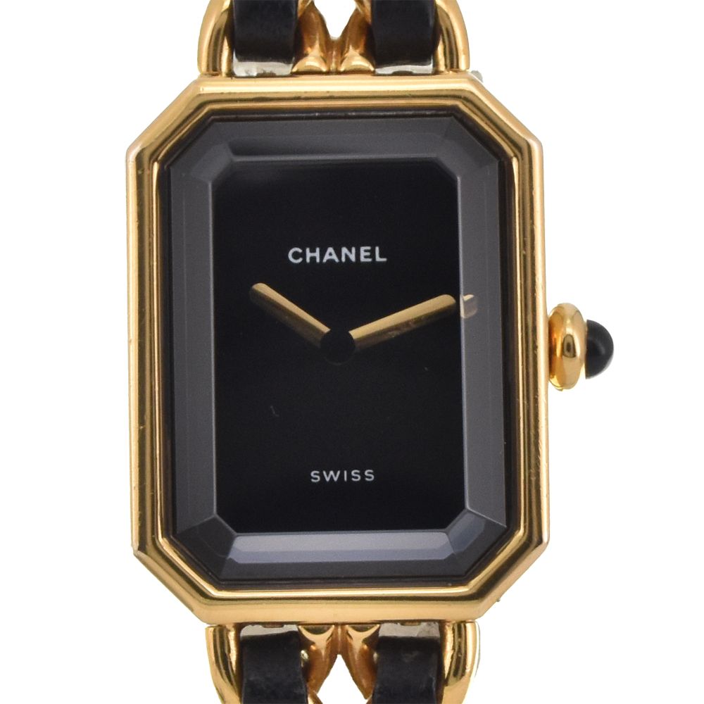 シャネル CHANEL H0001 プルミエール GP/レザー クォーツ レディース