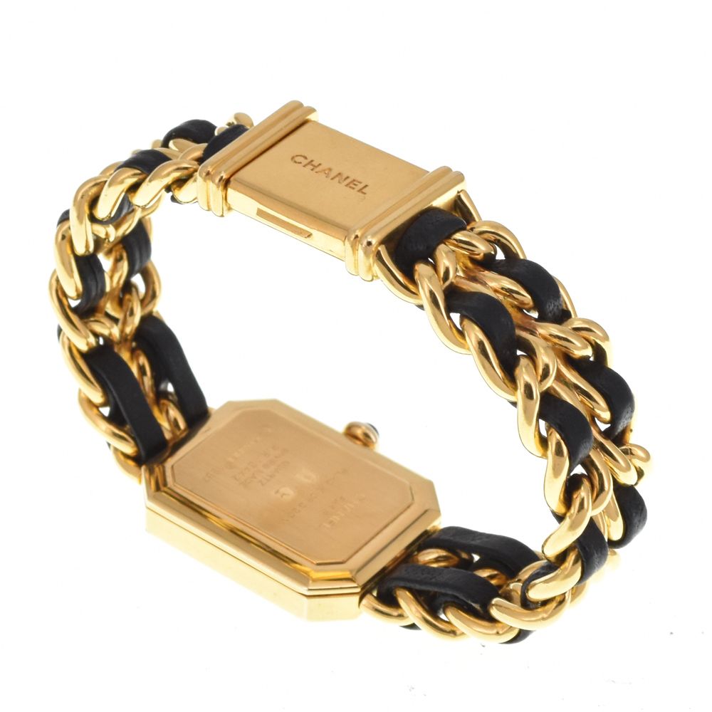 シャネル CHANEL H0001 プルミエール GP/レザー クォーツ レディース
