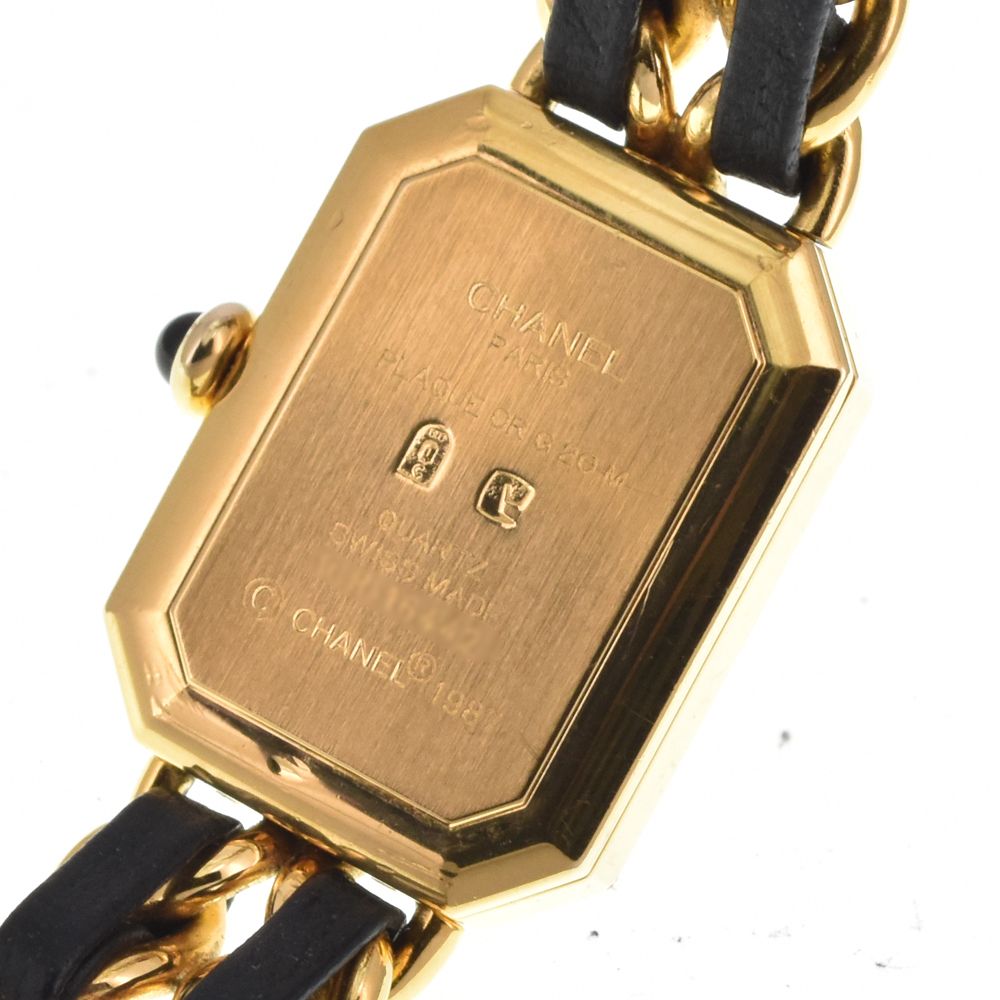 シャネル CHANEL H0001 プルミエール GP/レザー クォーツ レディース