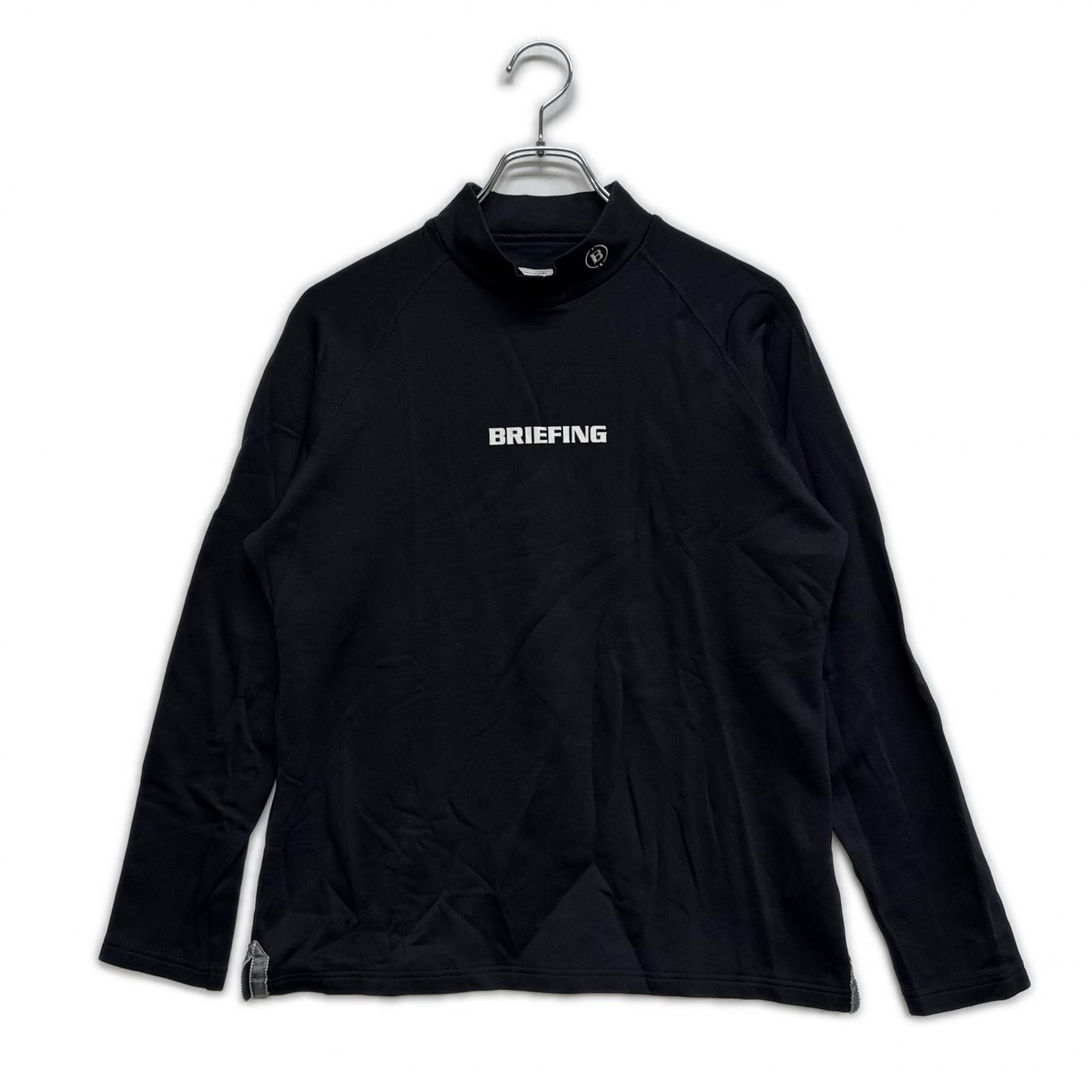 BRIEFING ブラック 長袖モックネック 中古 レディース ブリーフィング BRIEFING 長袖シャツ L 黒 ブラック