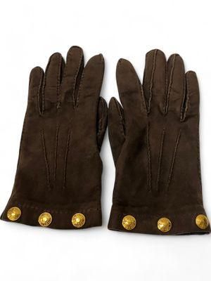 HERMES (エルメス) Sellier セリエスウェードグローブ ブラウン 7