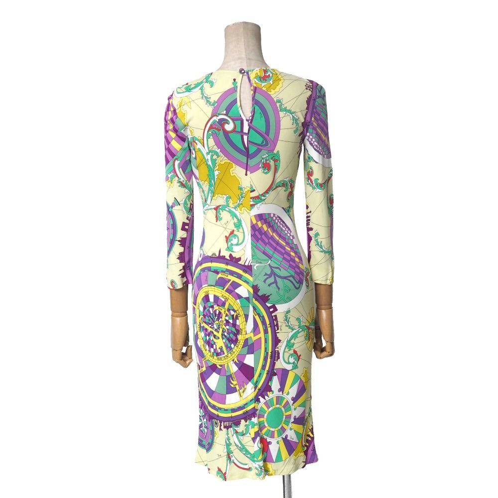 希少ビンテージ Emilio Pucci エミリオプッチ　ジャージードレスワンピ Emilio Pucci エミリオ・プッチ ワンピース サイズ38 ジャージー