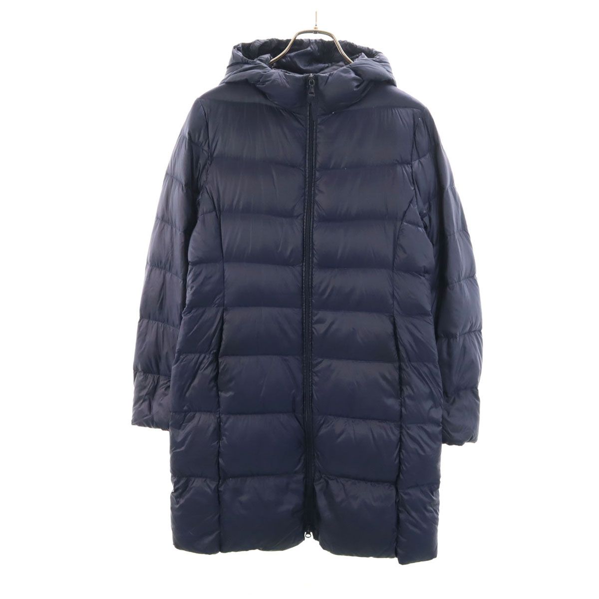 UNIQLO ユニクロ ダウンコート L ネイビー レディース 古着 - メルカリ
