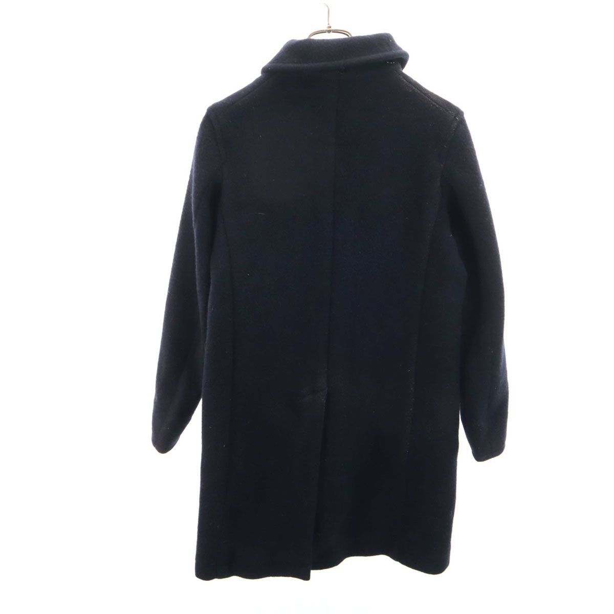 Danton ダントン 日本製 ウールモッサ ロングコート 36 ネイビー