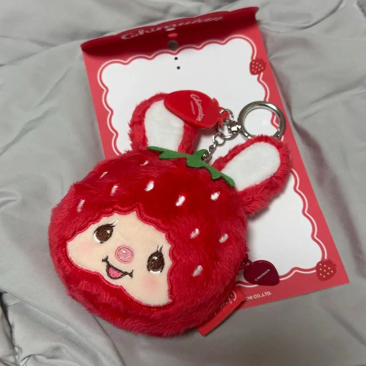 モンチッチ チムタン 限定 いちご キャラクター ポーチ キーホルダー