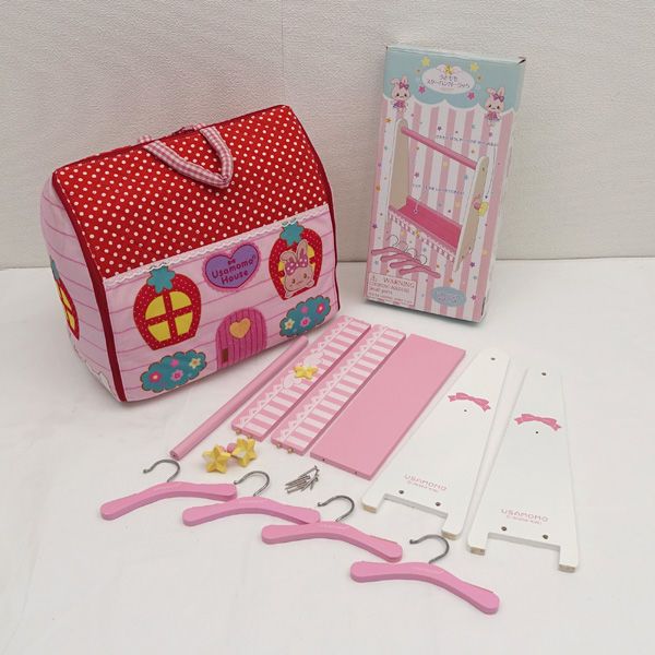 クリエイティブヨーコ マザーガーデン うさもも ハンガーラック お家型 