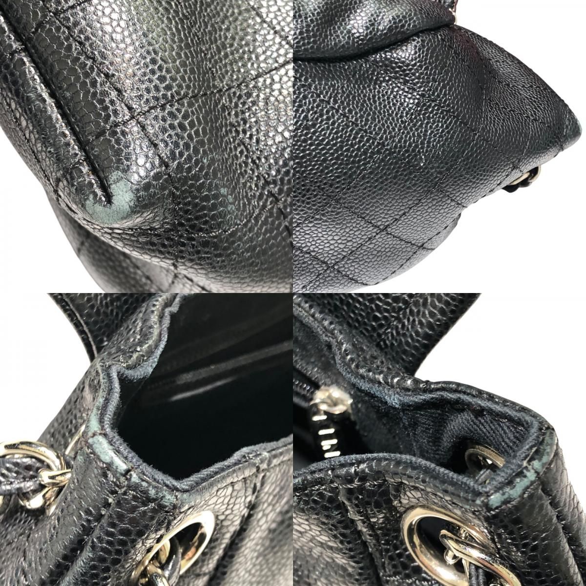 シャネル CHANEL ココマークハーフムーンチェーンショルダー ブラック 