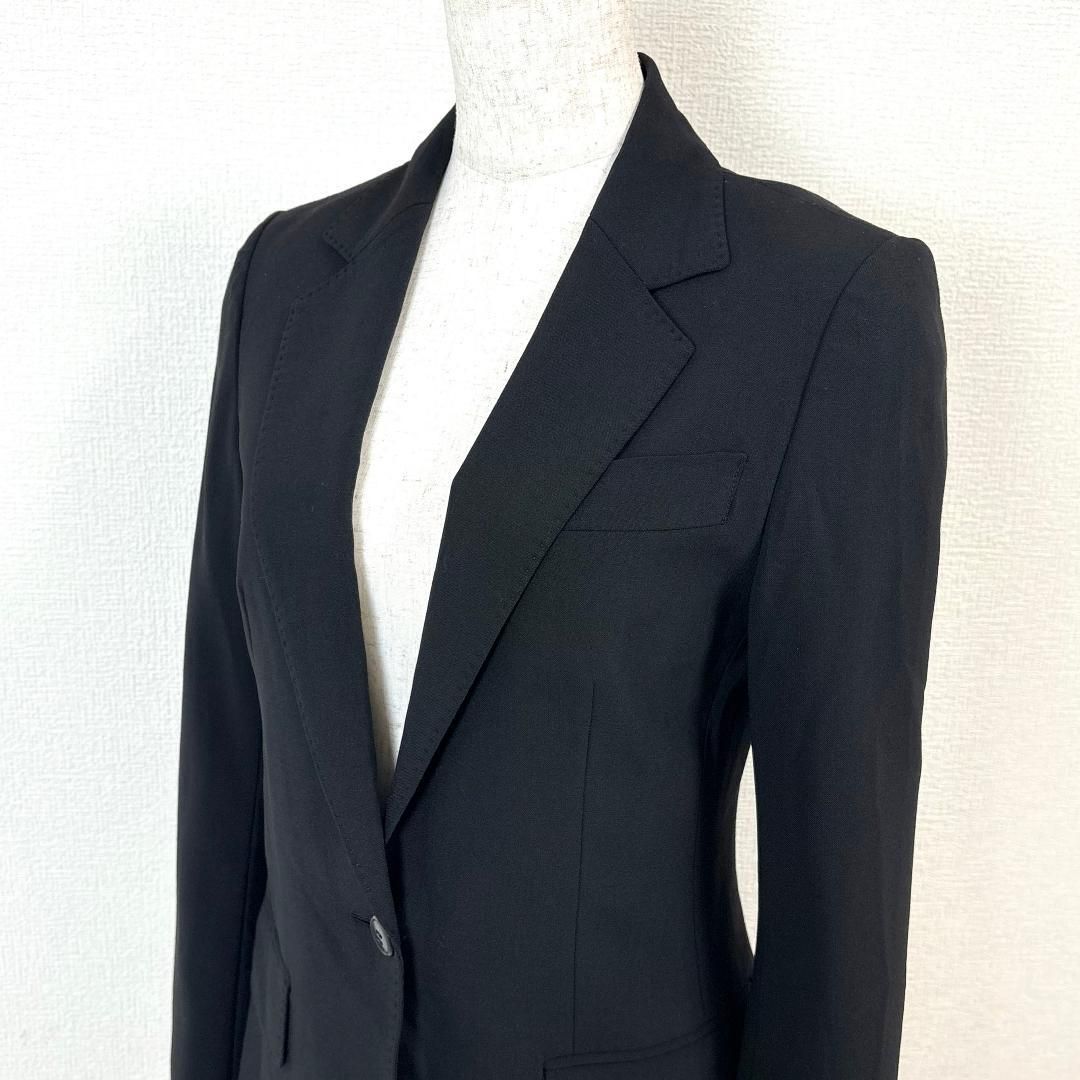 Theory スカートスーツセットアップ ワンボタン XO ブラック 無地