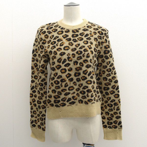 GUCCI / グッチ ◇ニット/セーター/レオパードヒョウ柄/ダメージ加工