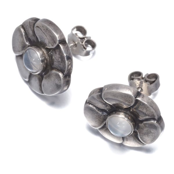 ジョージジェンセン ピアス ムーンストーン 36 シルバー 925 #187609