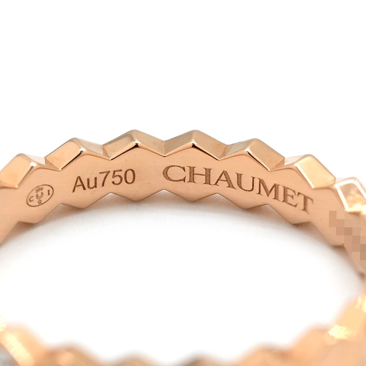 ショーメ CHAUMET リング 指輪 ビー ドゥ ショーメ ダイヤ3P ピンク