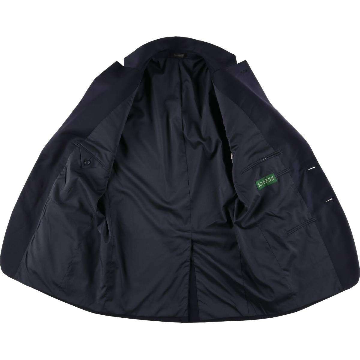 メンズ 古着 ラルフローレン Ralph Lauren LAUREN ローレン 紺ブレザー テーラードジャケット メンズM相当/eaa615952