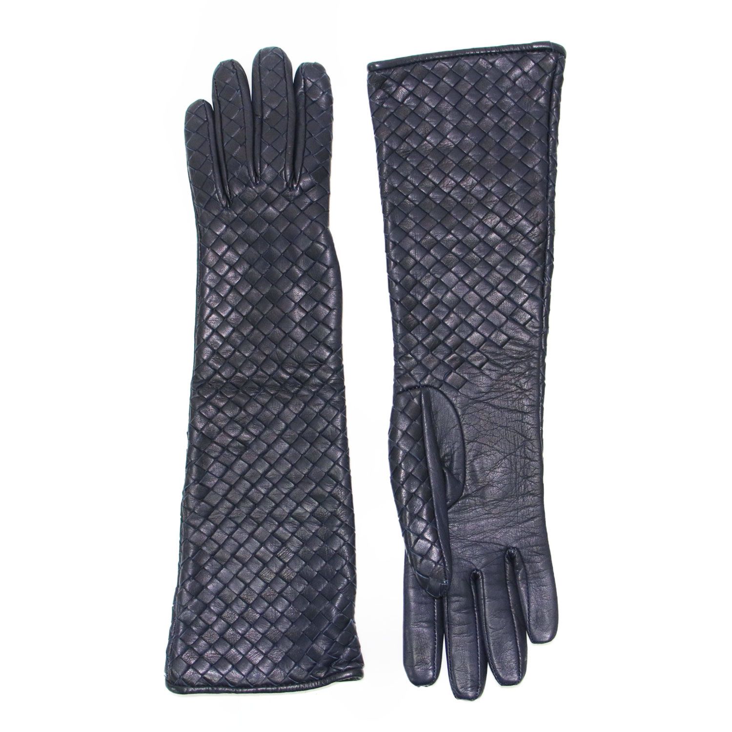 BOTTEGA VENETA ボッテガヴェネタ グローブ ネイビー 紺 サイズ:7(S