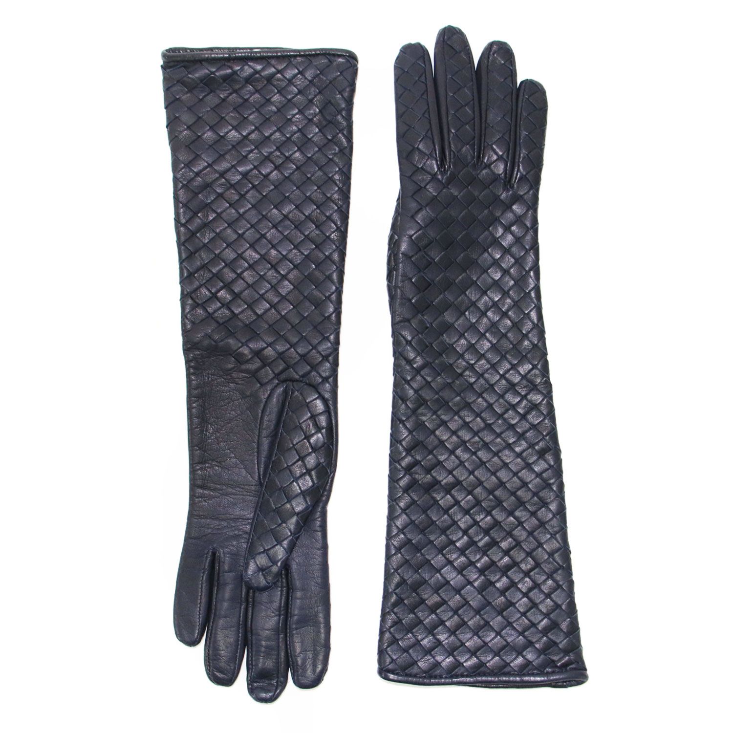 BOTTEGA VENETA ボッテガヴェネタ グローブ ネイビー 紺 サイズ:7(S