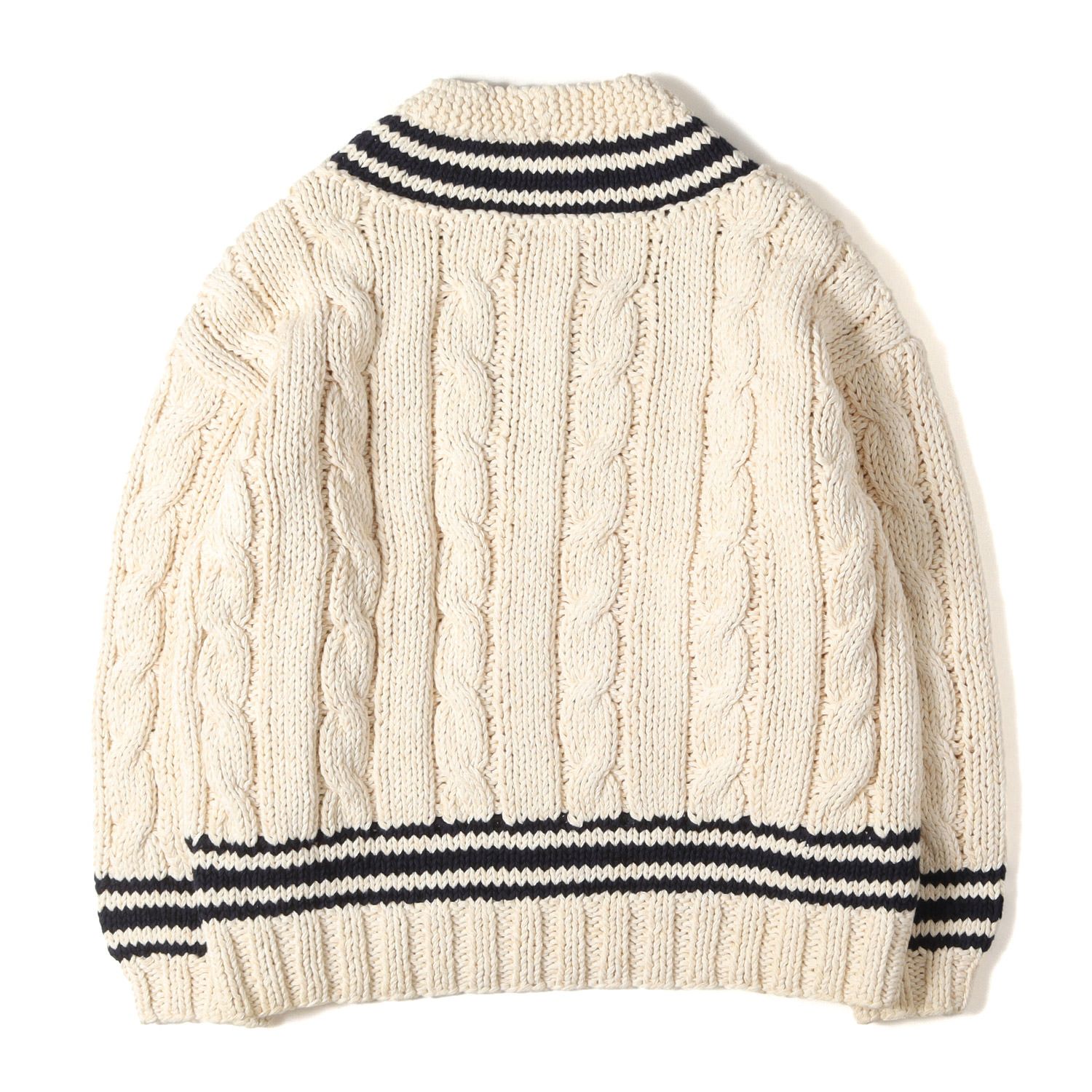 美品】visvim ビズビム ニット ナチュラル ネイビー サイズ:2 | 23SS 
