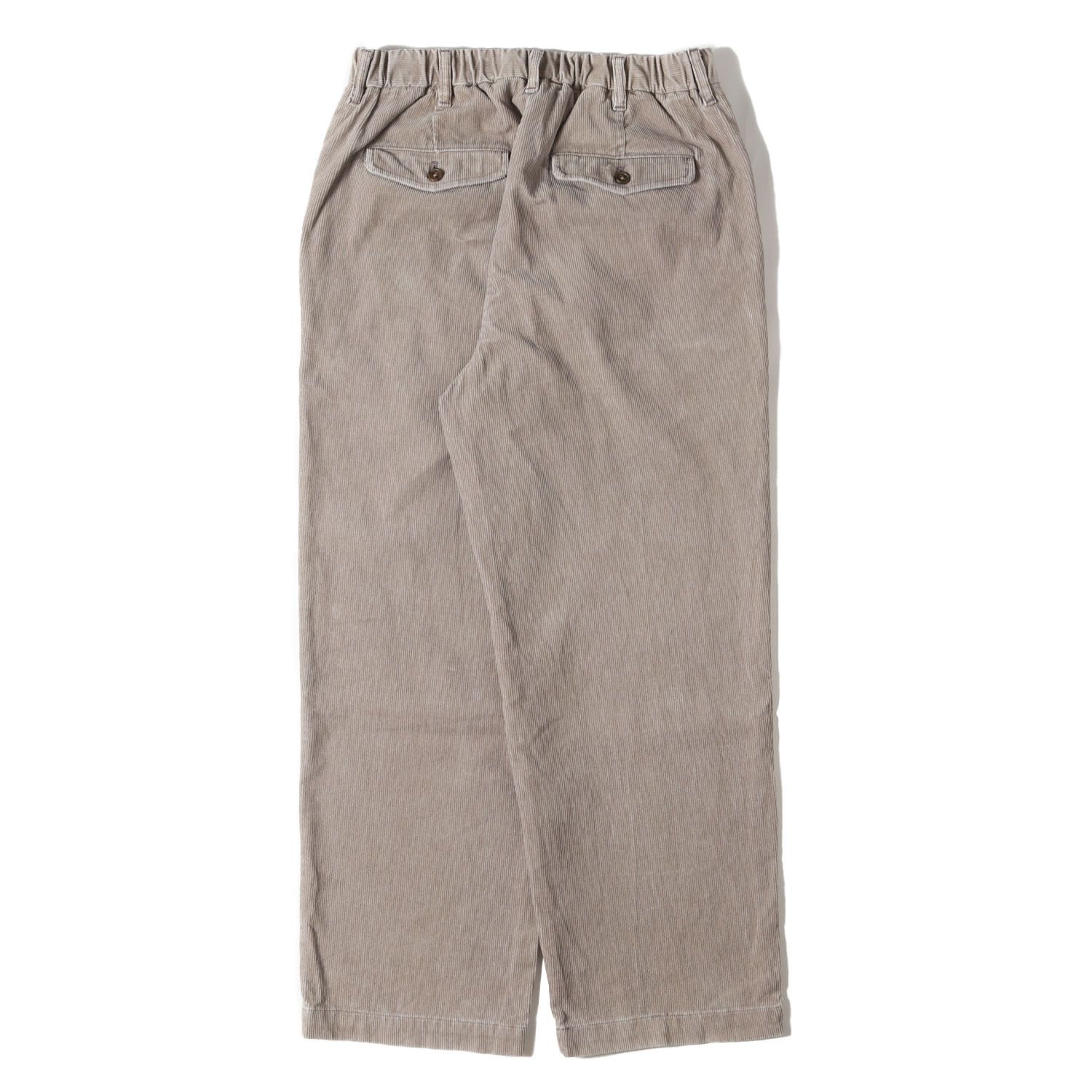 PWA プア パンツ グレージュ サイズ:L | 24AW ツータック コーデュロイ