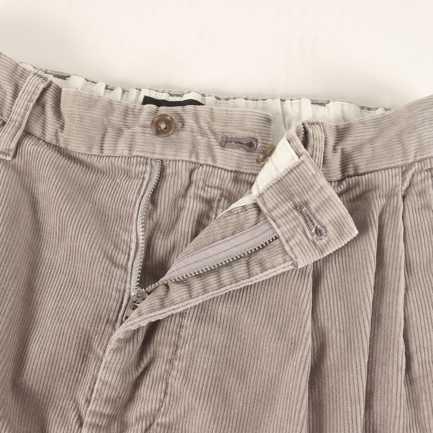 PWA プア パンツ グレージュ サイズ:L | 24AW ツータック コーデュロイ