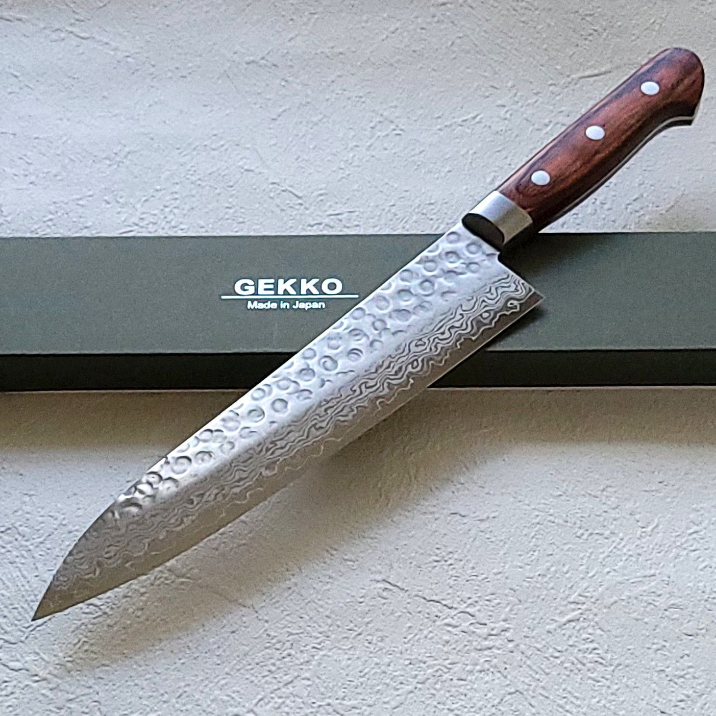 VG10 ダマスカス 牛刀包丁210mm G1704E 日本製 月光作 - メルカリ