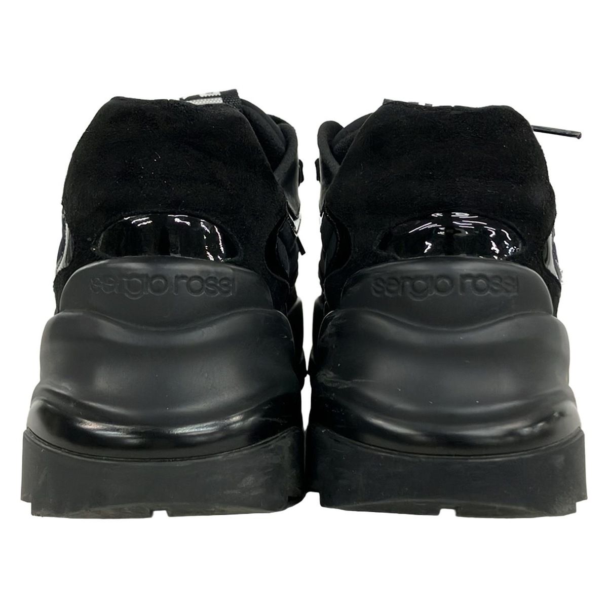 sergio rossi(セルジオロッシ) スニーカー 38 レディース - 黒