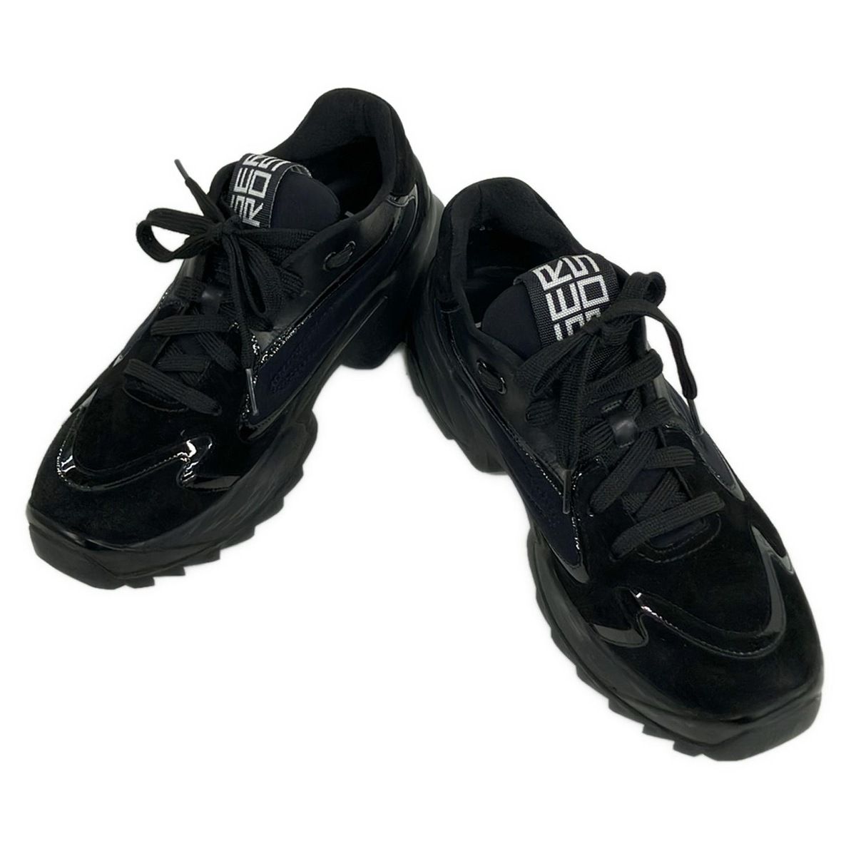 sergio rossi(セルジオロッシ) スニーカー 38 レディース - 黒