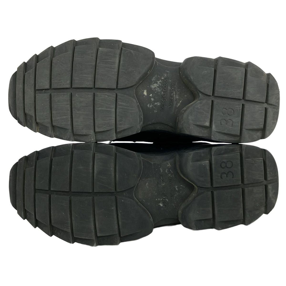 sergio rossi(セルジオロッシ) スニーカー 38 レディース - 黒