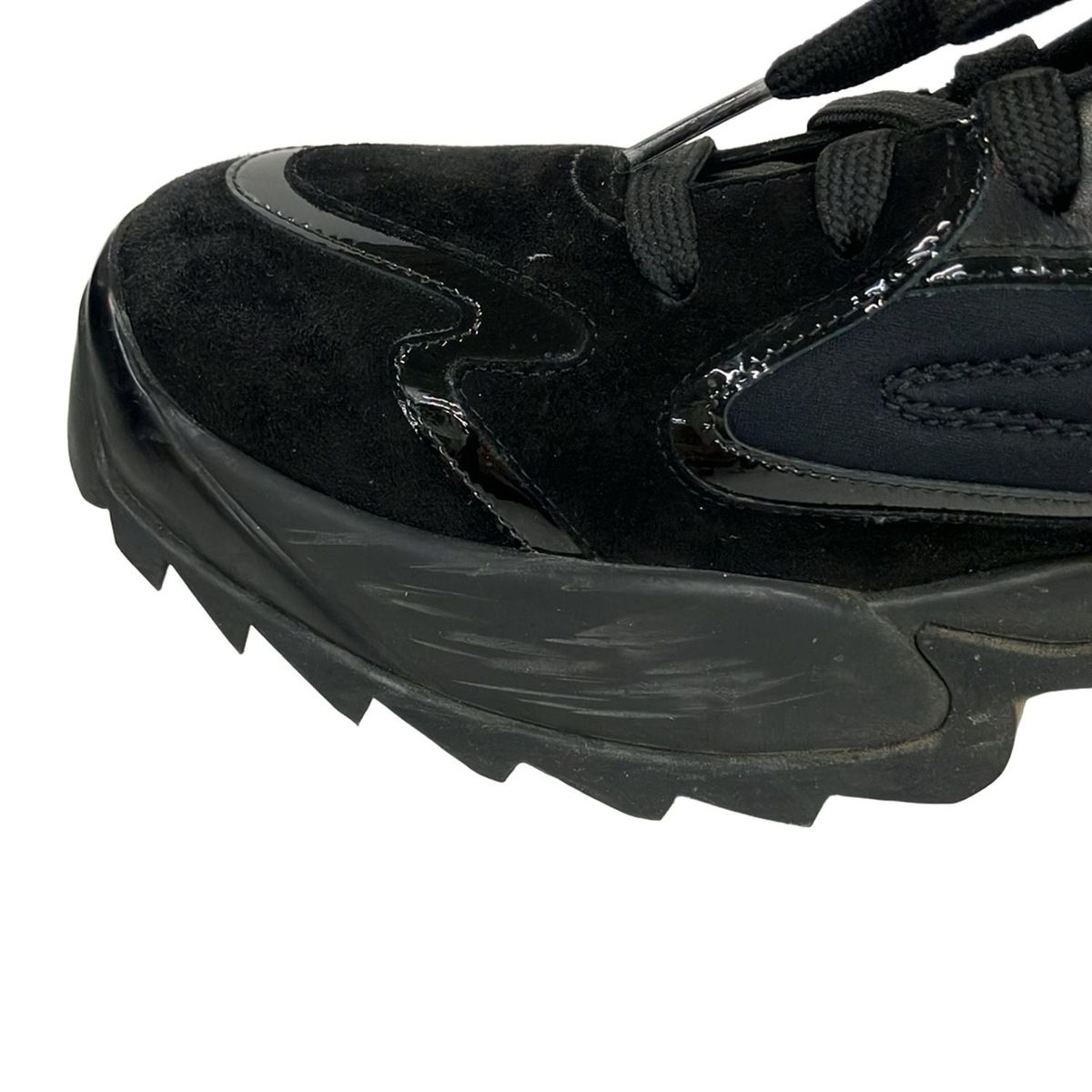 sergio rossi(セルジオロッシ) スニーカー 38 レディース - 黒