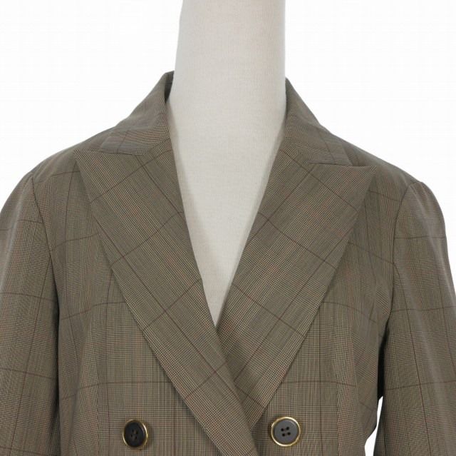 イエナ IENA チェック ダブルブレスト テーラードジャケット ブレザー