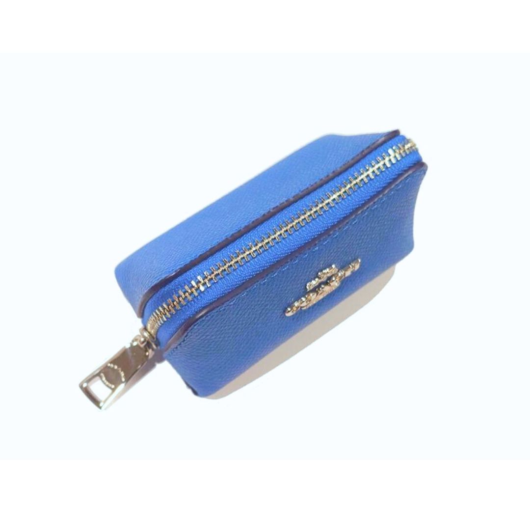 COACH コーチ レザー 三角 ミニ ポーチ コインケース 小銭入れ コスメ 