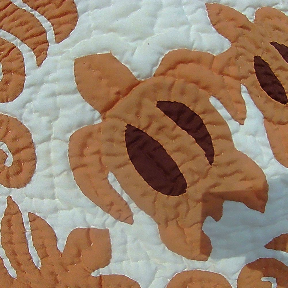 新品】ハワイアンキルト タペストリー ホヌ 65×65cm インテリア 壁掛け