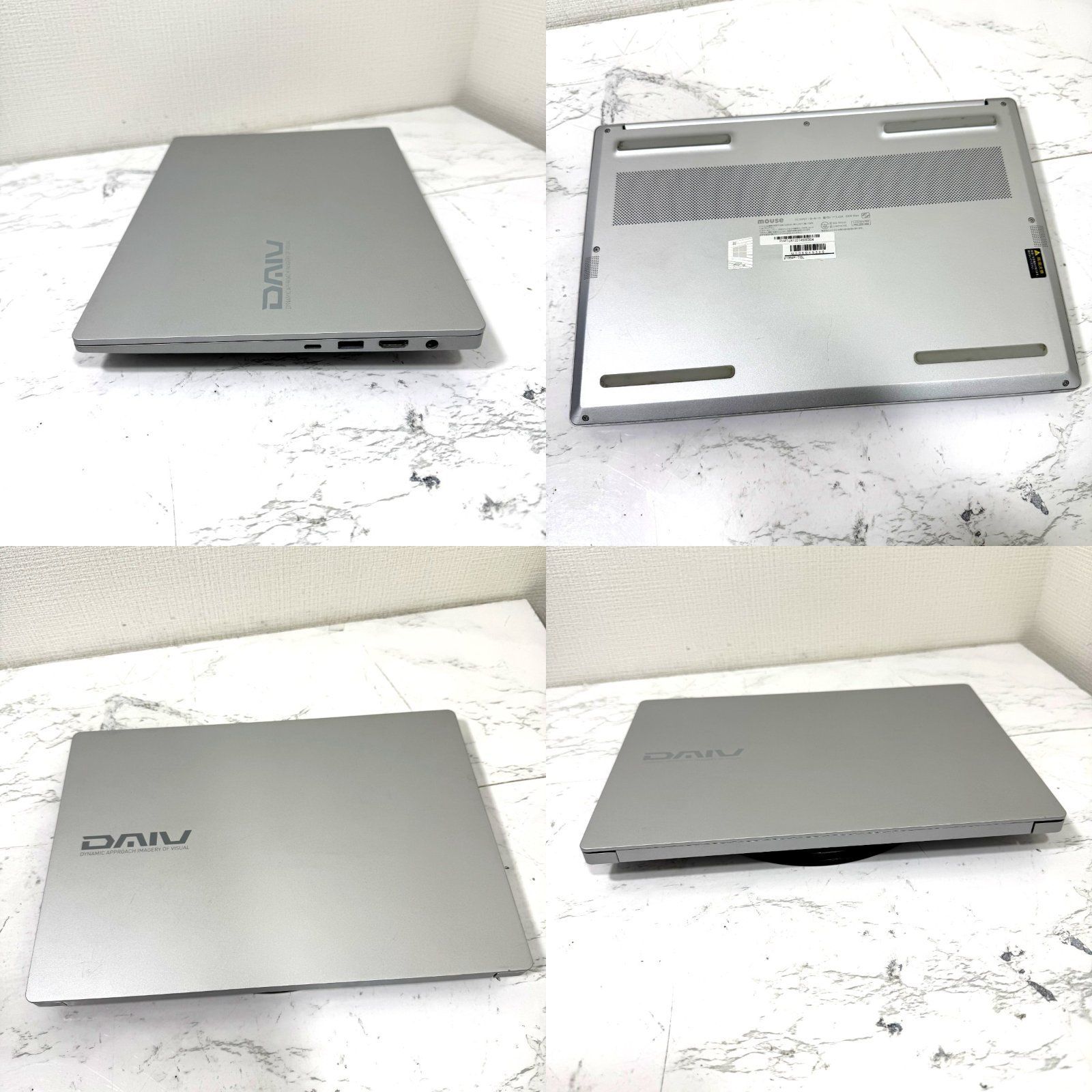 Mouse DAIV 4P i7 32GB 512GB 14型 顔認証